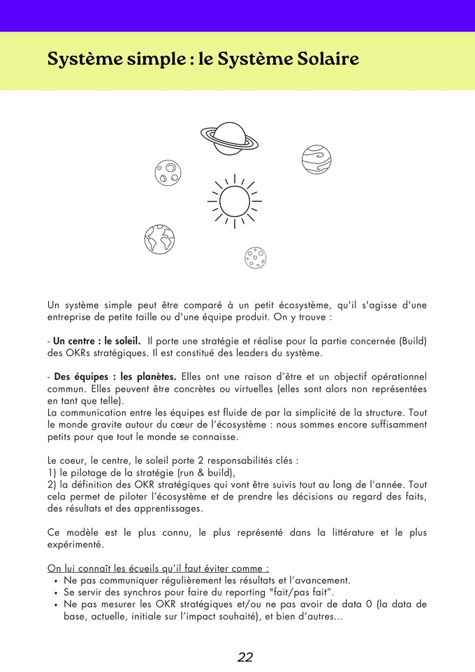 Page du Playbook : le système solaire expliqué